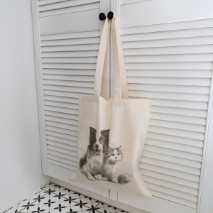 Torba bawełniana PIES I KOT RAVI